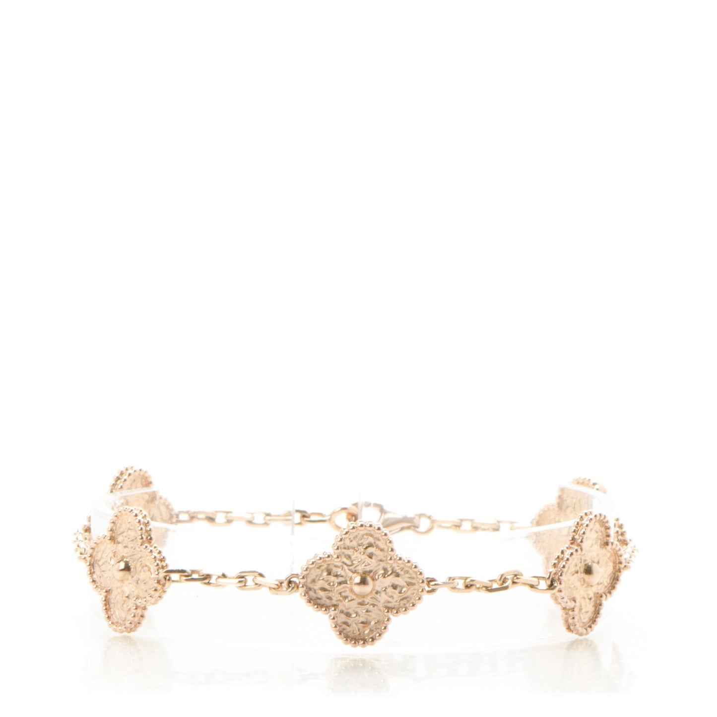 18K Rose Gold 5 Motifs Vintage Alhambra Bracelet