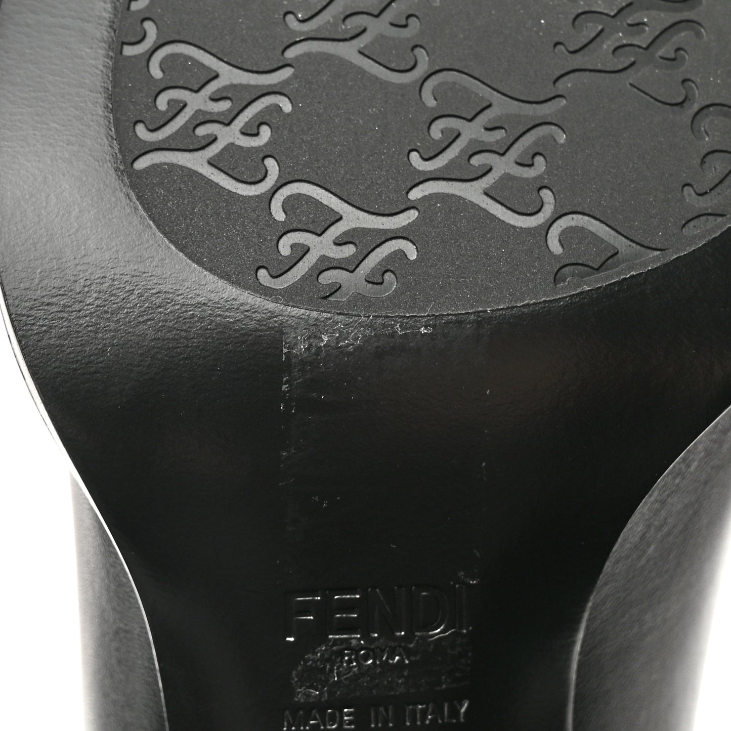 Vitello Karligraphy Embossed Ankle Boots 38.5 Black