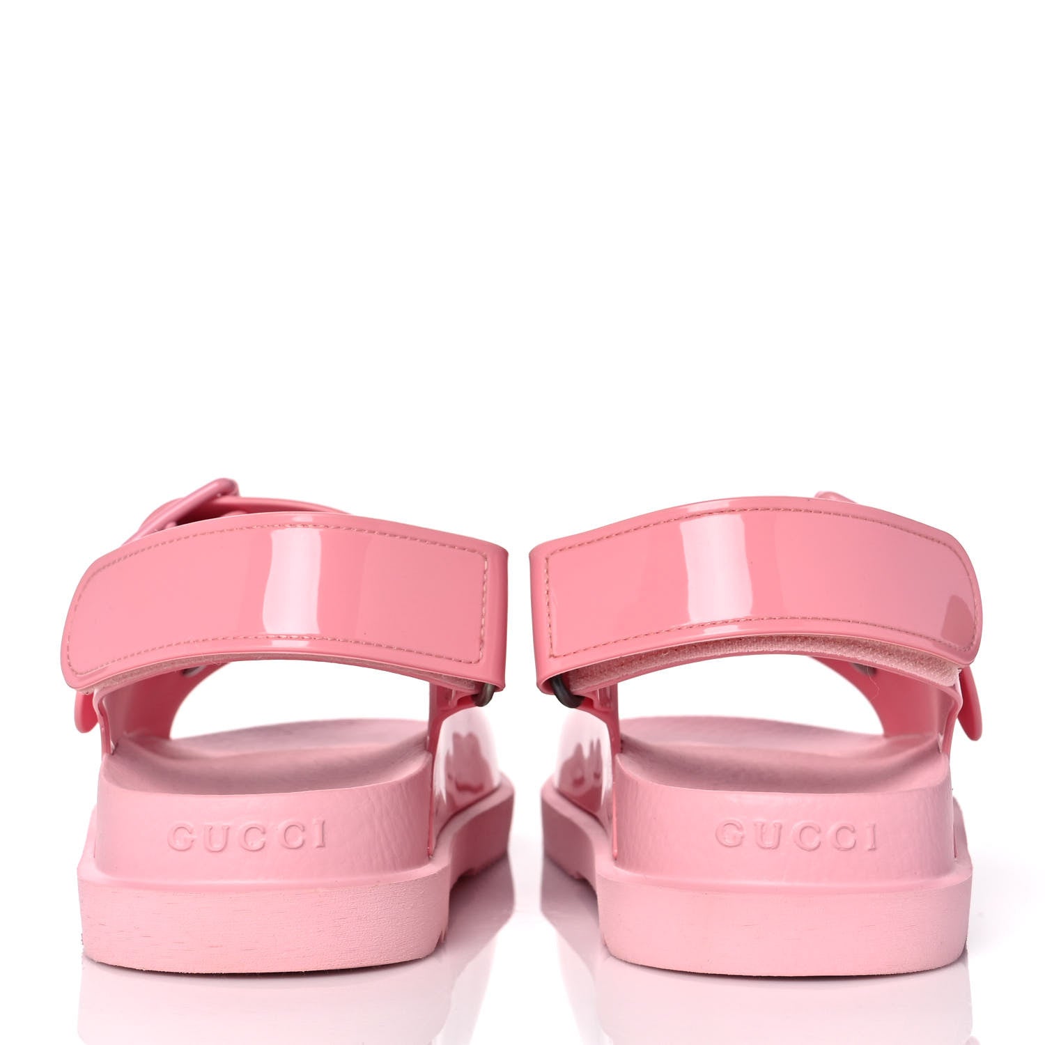Gucci Rubber Mini Double G Womens Isla Dad Sandals 38 Wild Rose 5 of 9