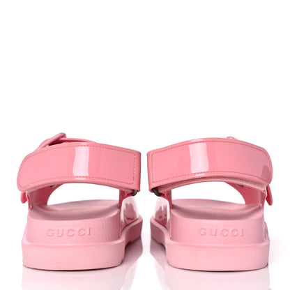 Gucci Rubber Mini Double G Womens Isla Dad Sandals 38 Wild Rose 5 of 9