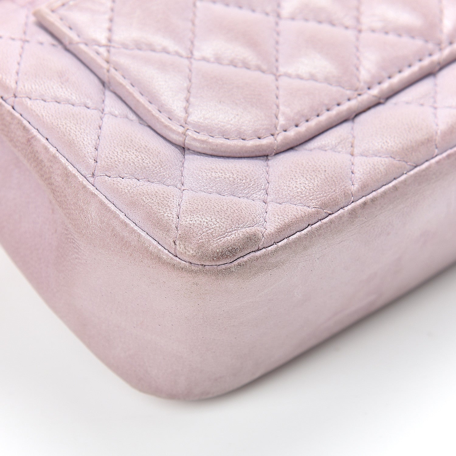 Chanel Lambskin Quilted Mini Valentine Flap Lilac 17 of 22
