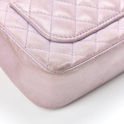 Chanel Lambskin Quilted Mini Valentine Flap Lilac 17 of 22