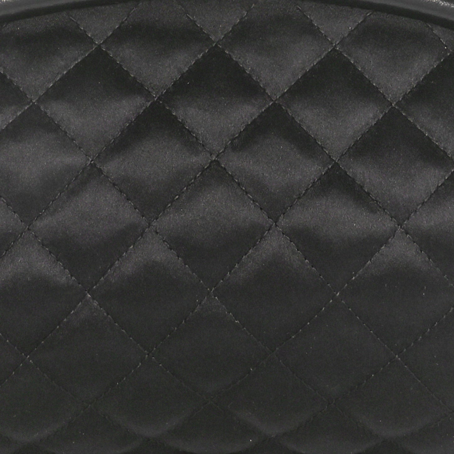Satin Quilted Timeless Clutch Black