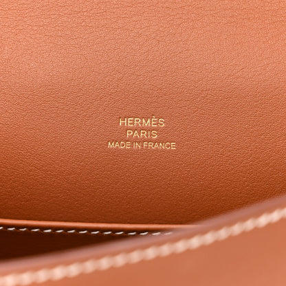 Hermes Swift Kelly Pochette Clutch Gold 6 of 11