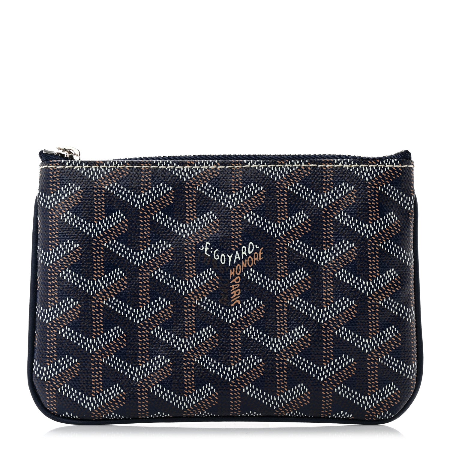 Goyard Goyardine Mini Senat Pochette Navy 1 of 9