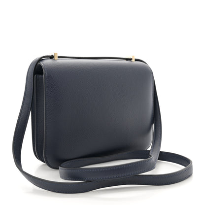 Hermes Evercolor Shiny Alligator Constance 18 Bleu Nuit 4 of 11