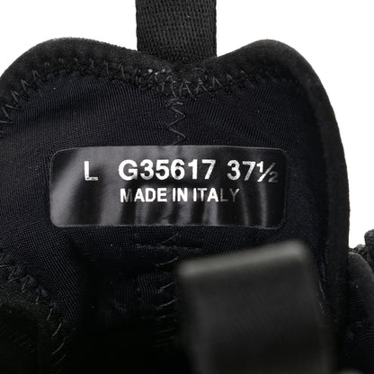 Chanel Velvet Calfskin Mixed Fibers CC Sneakers 37.5 Black 7 of 7