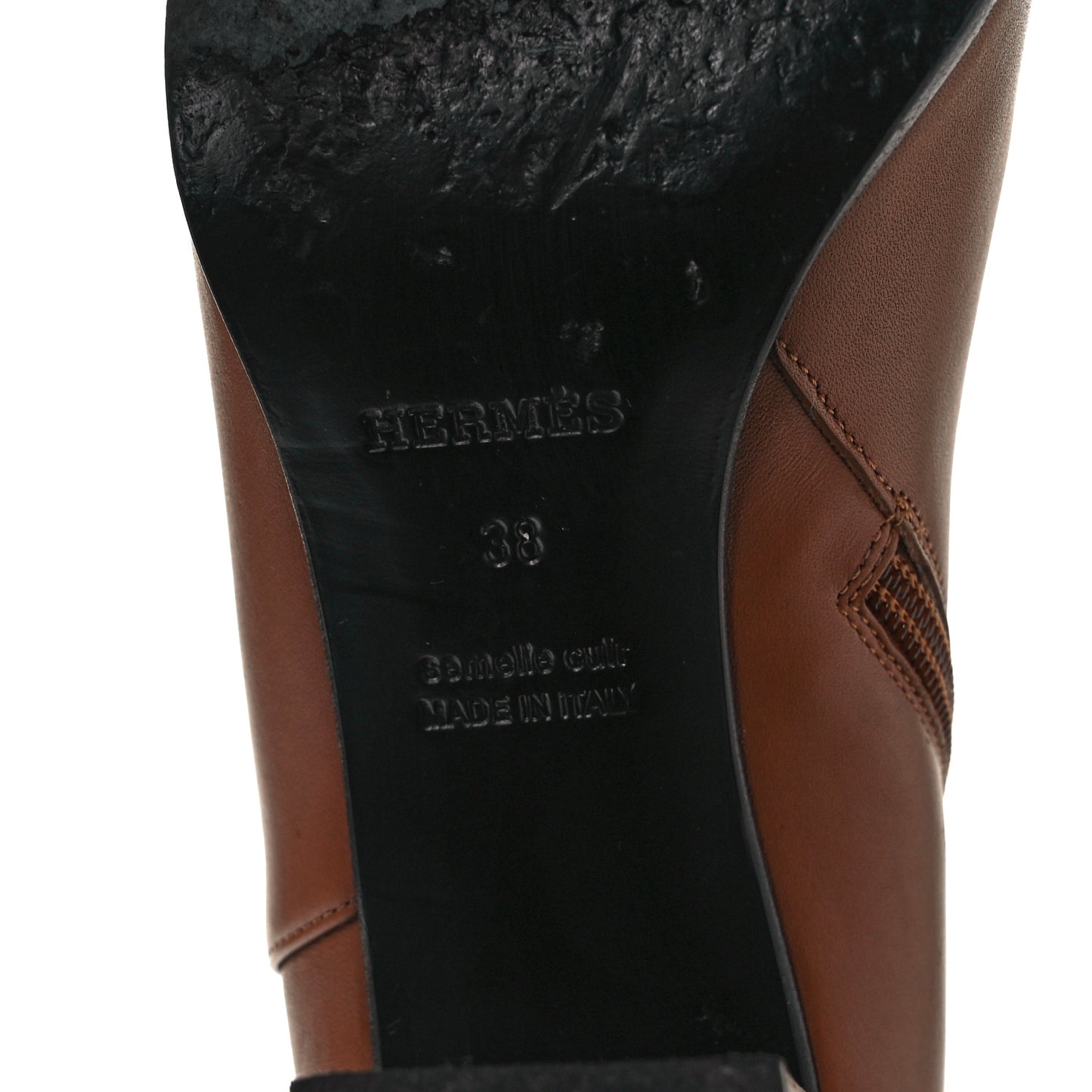 Calfskin Saint Germain Ankle Boots 38 Naturel