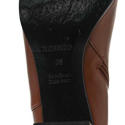Hermes Calfskin Saint Germain Ankle Boots 38 Naturel 6 of 11