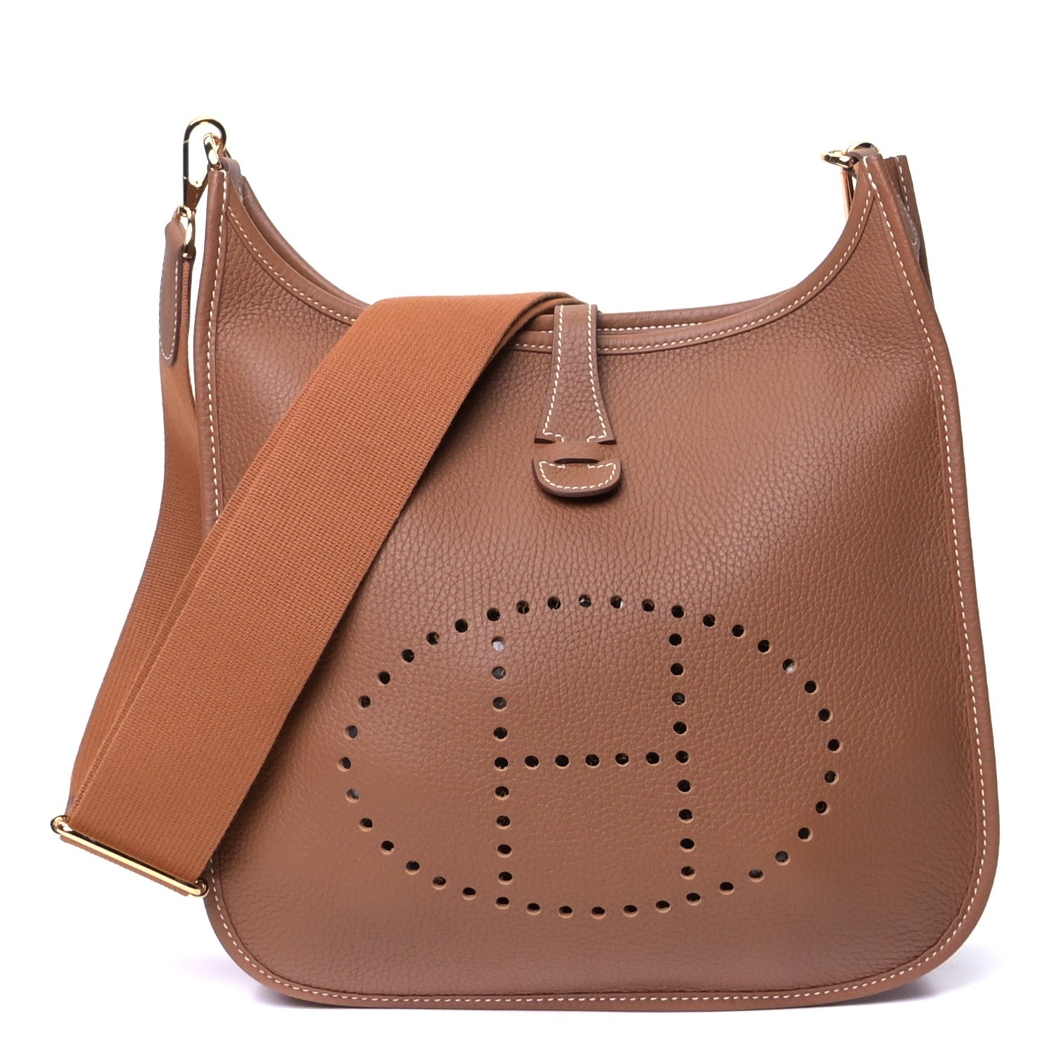 Hermes Taurillon Clemence Evelyne III PM Gold 1 of 4