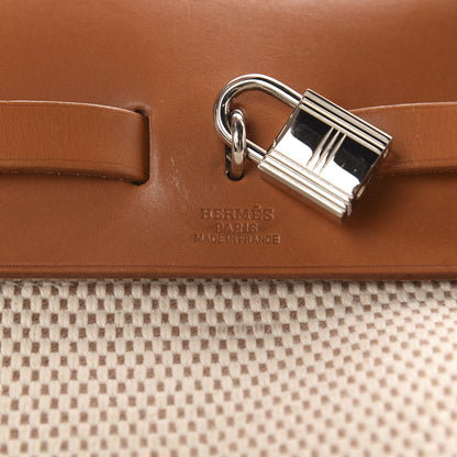Hermes Toile Vache Herbag 30 PM Natural 8 of 10