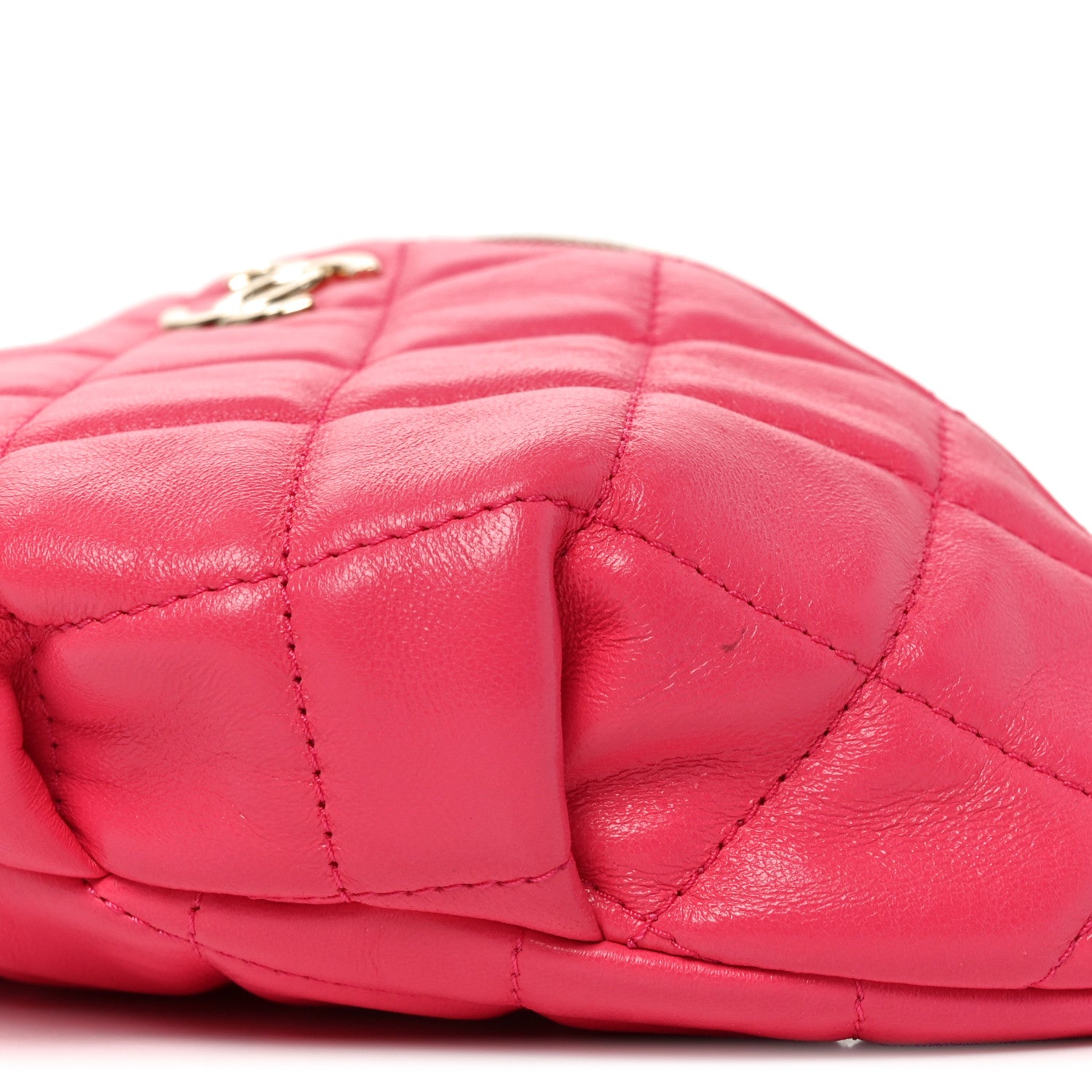 Chanel Lambskin Quilted Waist Bag Fanny Pack Pink 10 of 10