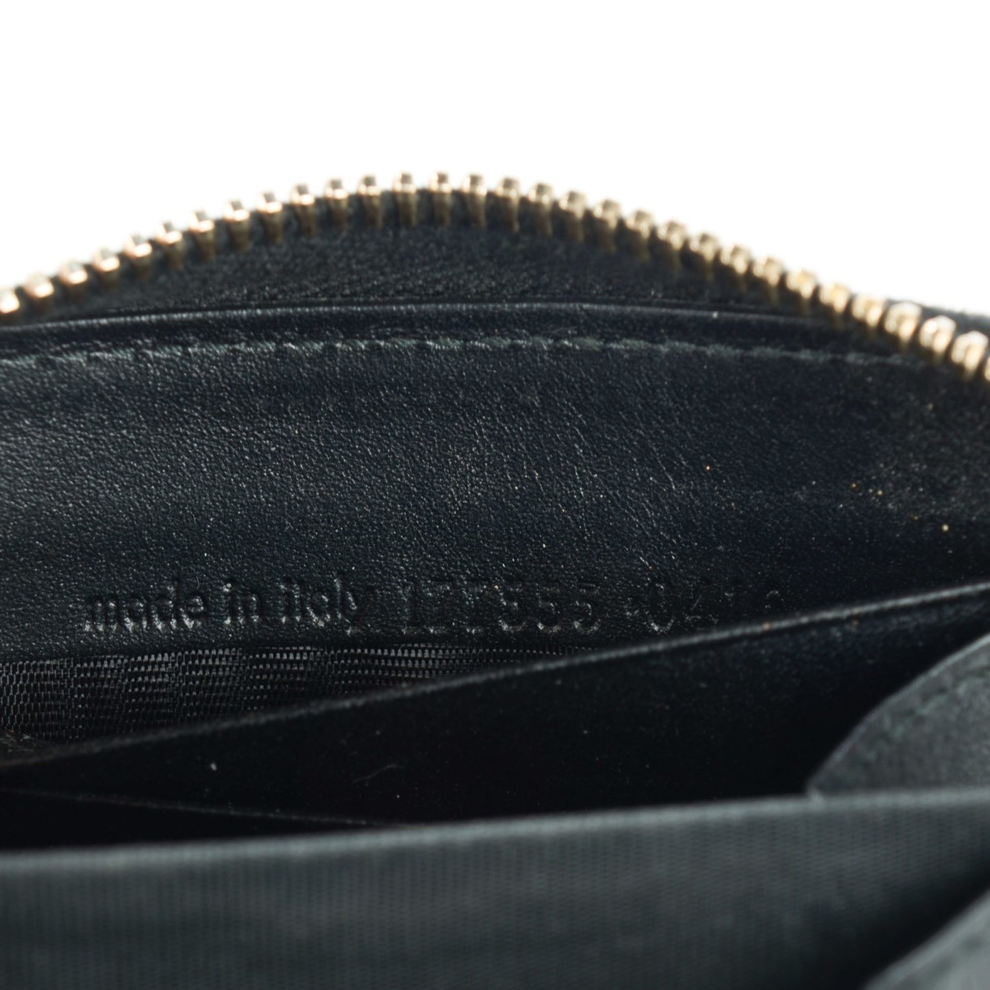 Textured Patent Monogram Belle De Jour Zip Around Wallet Black