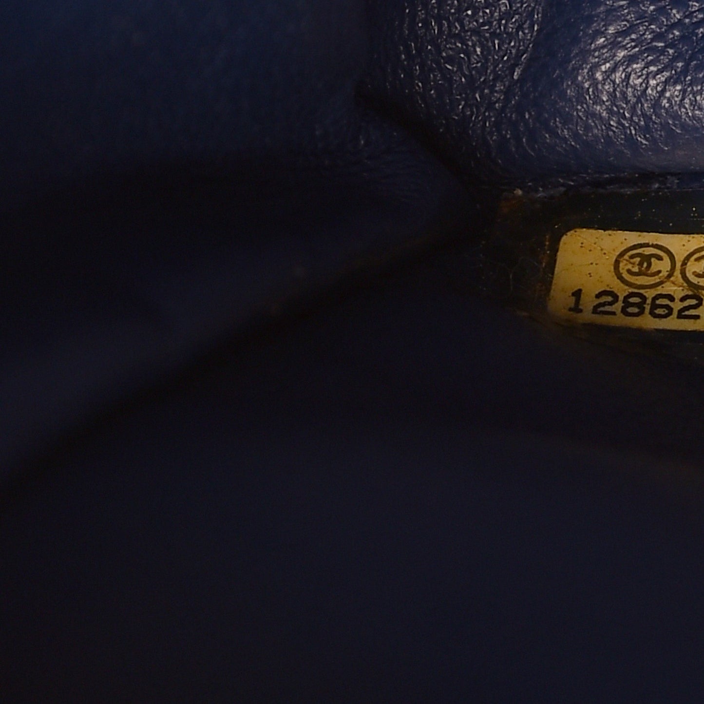 Lambskin Quilted Jumbo Single Flap Blue