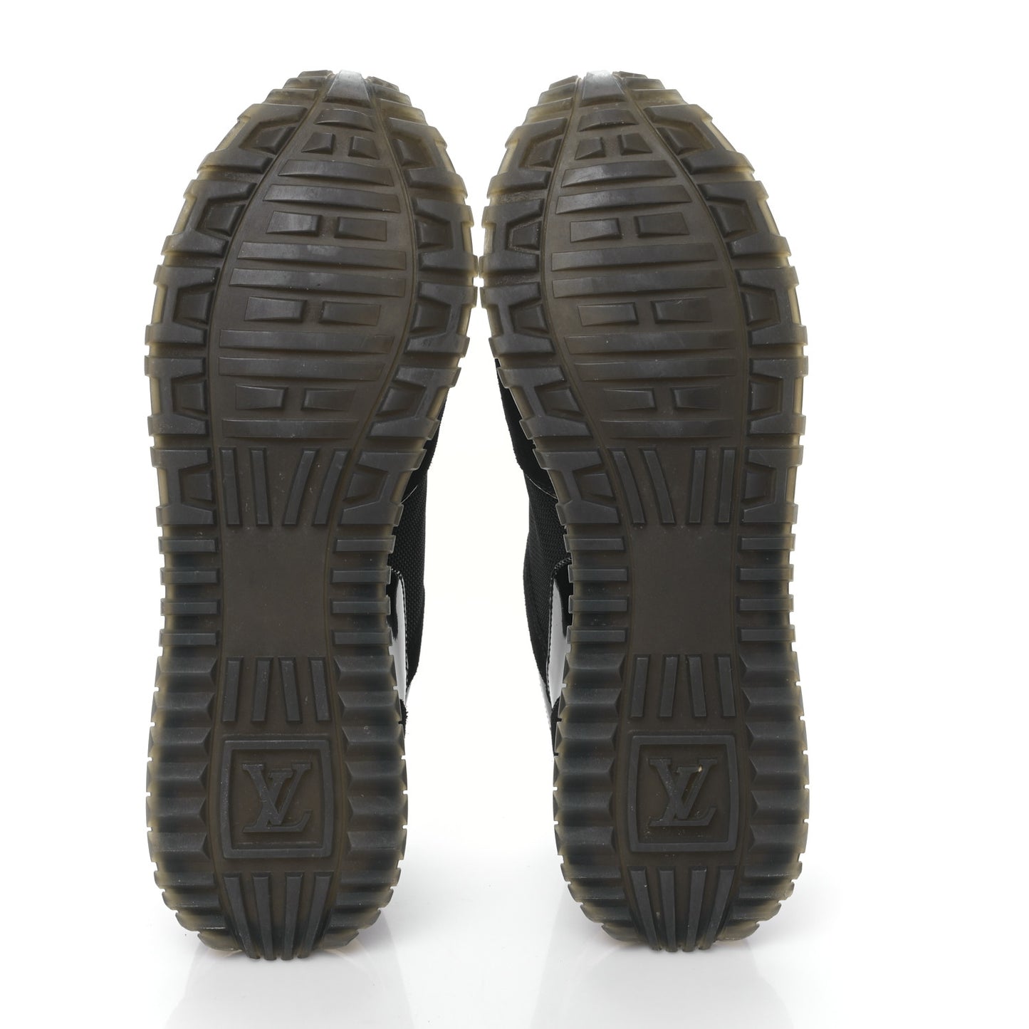 Suede Monogram Run Away Sneakers 39 Black