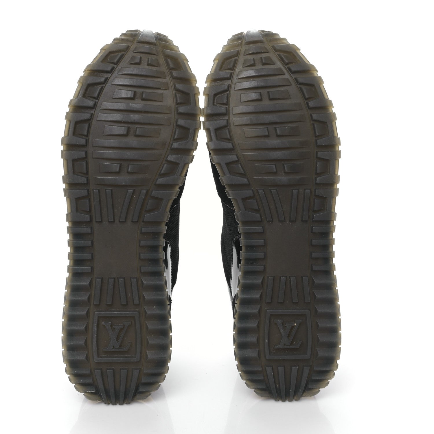 Louis Vuitton Suede Monogram Run Away Sneakers 39 Black 5 of 8