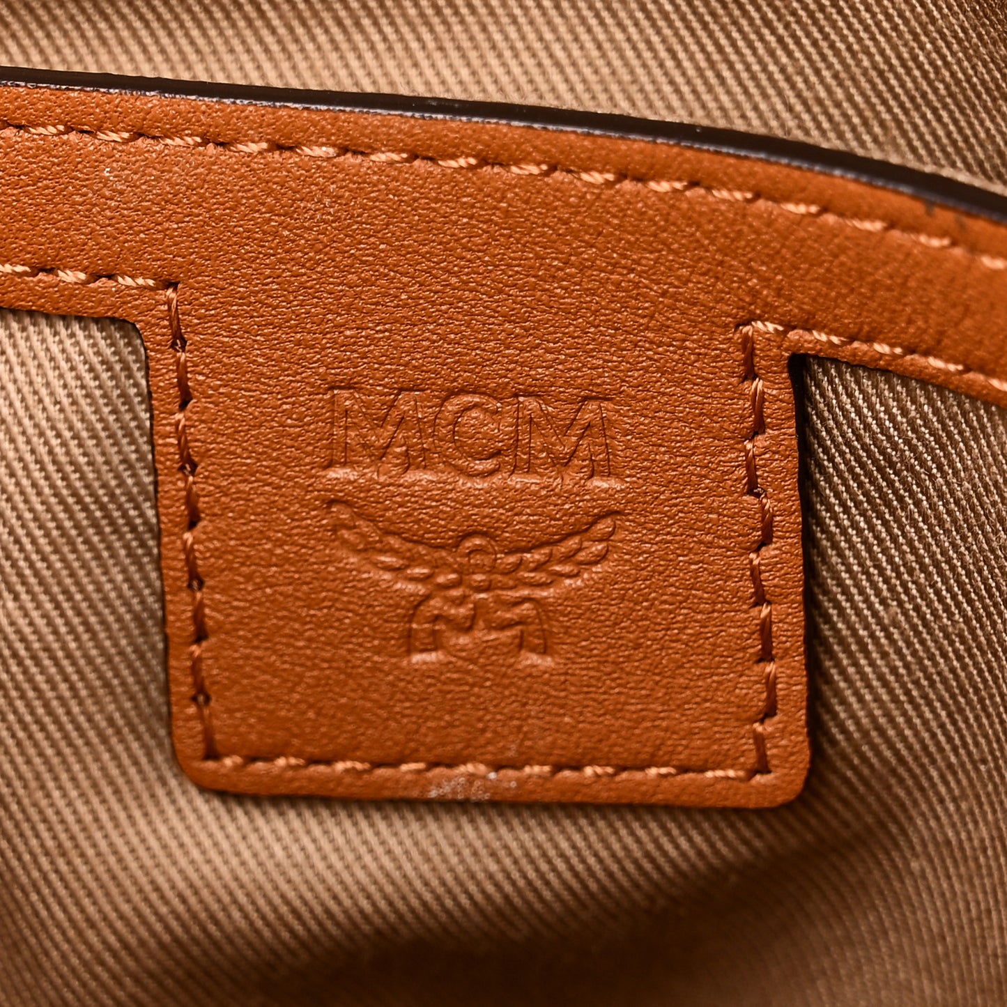 Visetos Mens Medium Stark Backpack Cognac
