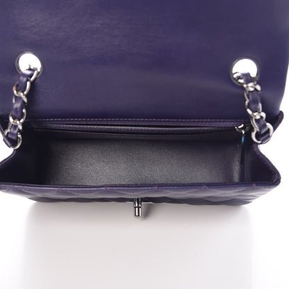 Chanel Lambskin Quilted Mini Rectangular Flap Purple 6 of 9
