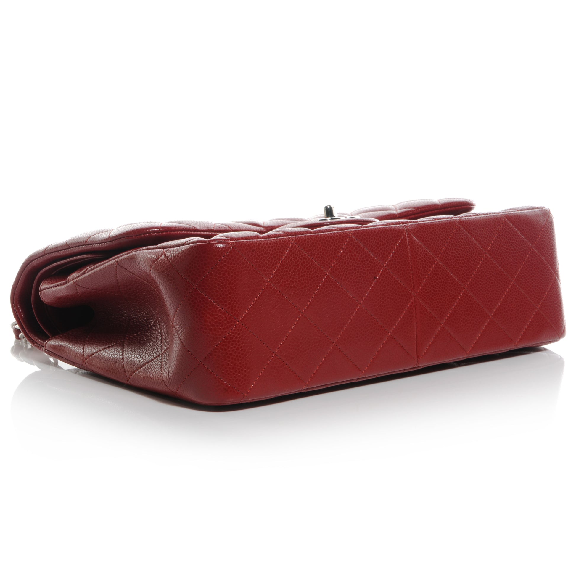 Chanel Caviar Jumbo Double Flap Red 4 of 9
