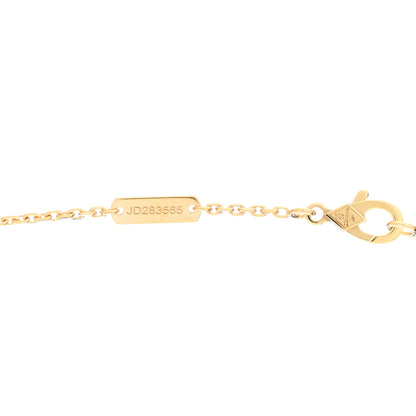 Van Cleef & Arpels 18K Yellow Gold Mother of Pearl Vintage Alhambra Pendant Necklace 6 of 7