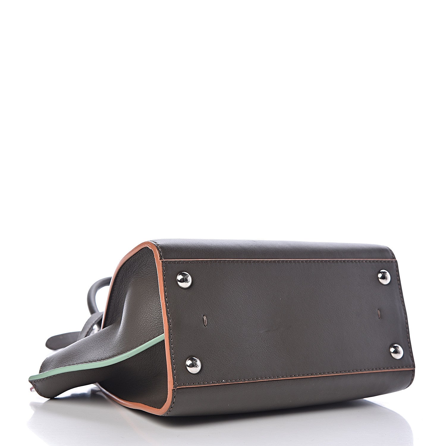 Fendi Vitello Dolce Mini 3jours Tote Carbone 4 of 18