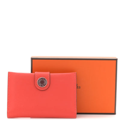 Hermes Evercolor Bi-Color RMS Card Holder Orange Field Rouge H 8 of 8