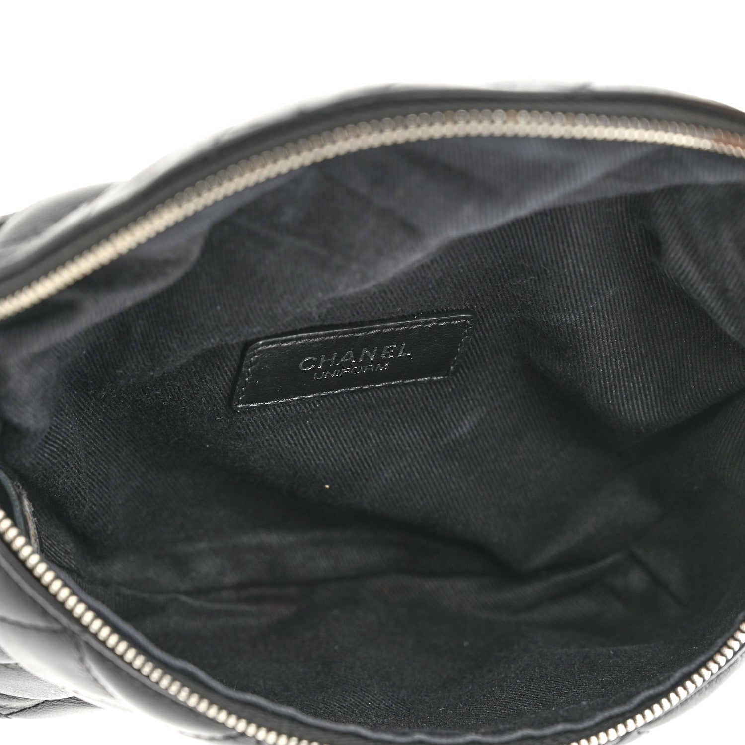 Chanel Calfskin Quilted Waist Belt Bag Black 5 of 13