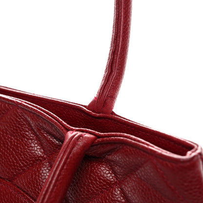 Chanel Caviar Quilted Medallion Tote Red 13 of 13