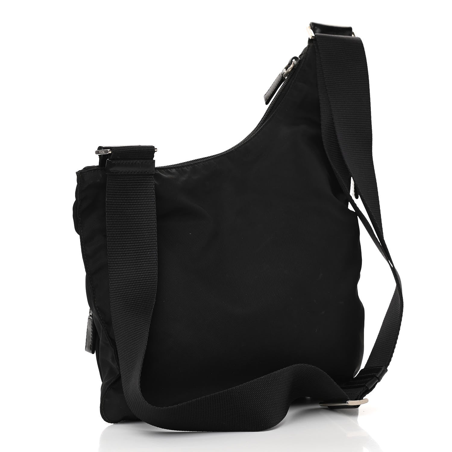 Prada Nylon Vela Sling Messenger Bag Black 2 of 11