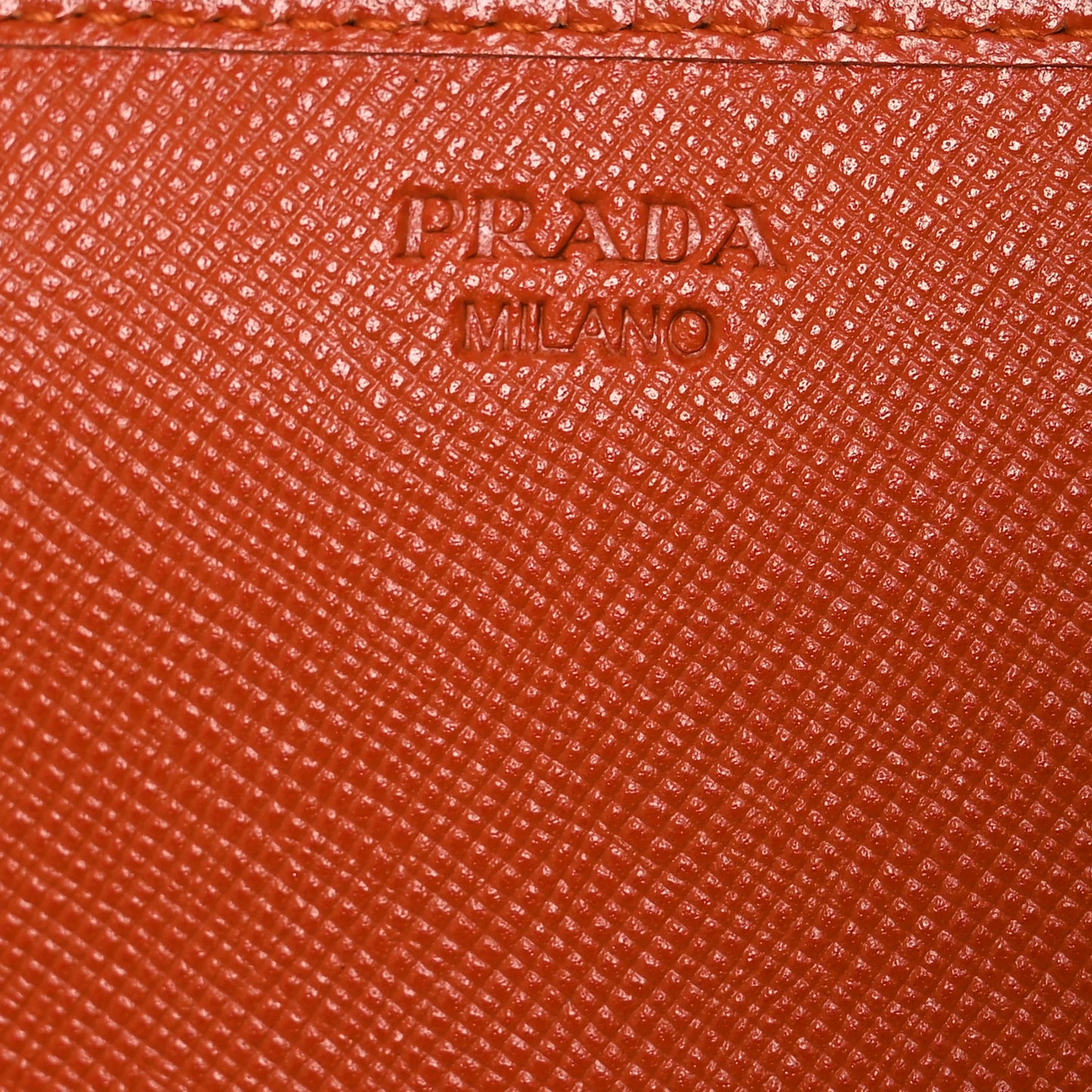 Tessuto Impuntu Triangle Continental Flap Wallet Orange