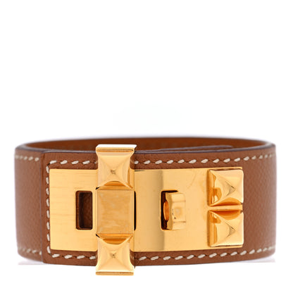 Hermes Epsom Collier de Chien CDC 24 Bracelet T3 Gold 1 of 6