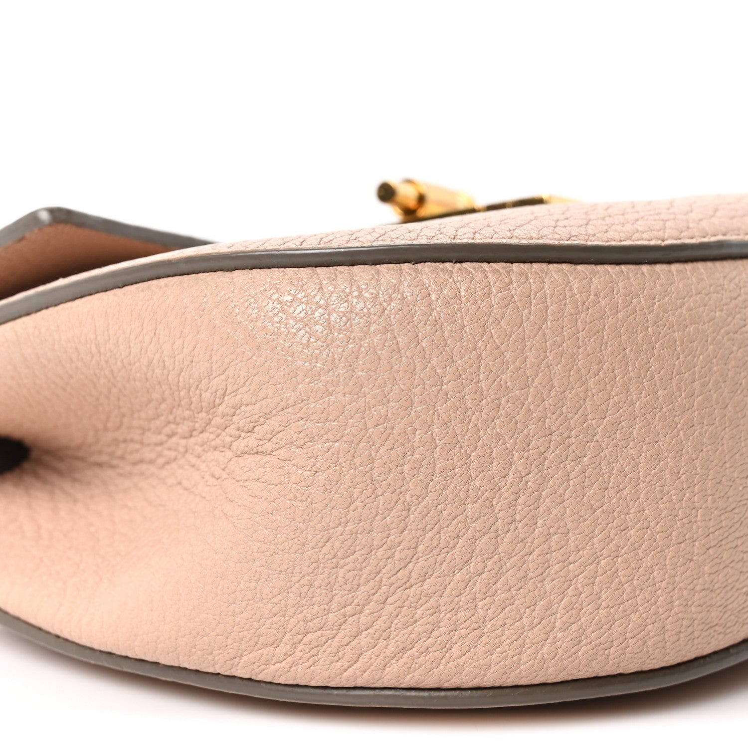 Chloe Grained Lambskin Mini Drew Shoulder Bag Cement Pink 9 of 10