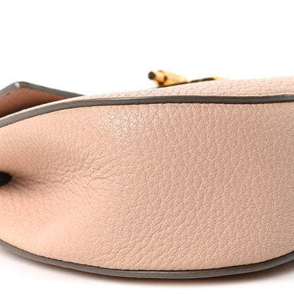 Chloe Grained Lambskin Mini Drew Shoulder Bag Cement Pink 9 of 10