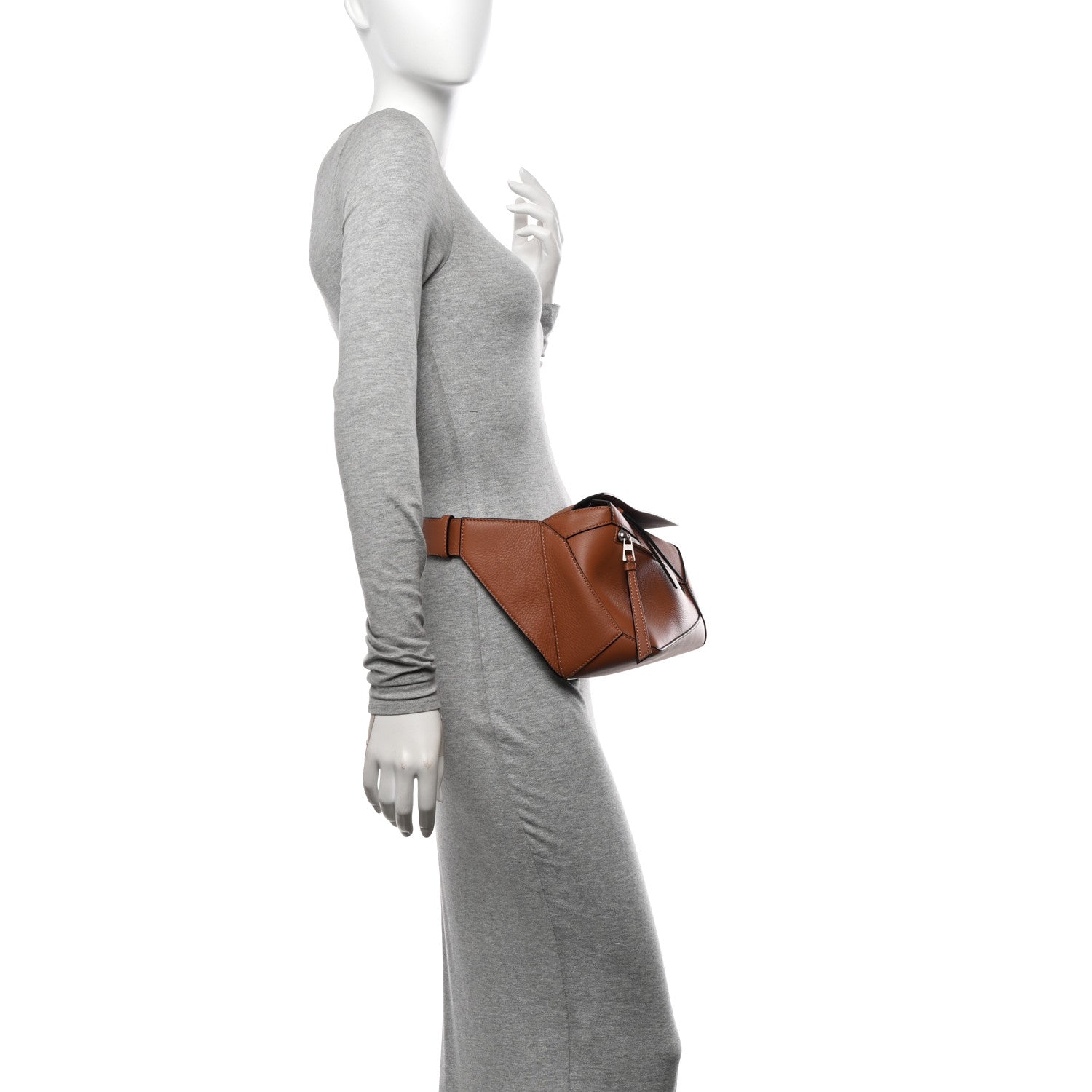 Loewe Calfskin Small Puzzle Bumbag Tan 2 of 10