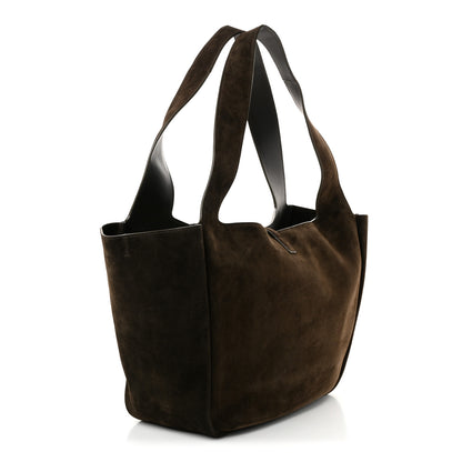 Saint Laurent Suede Bea Tote Bark Brown 3 of 11
