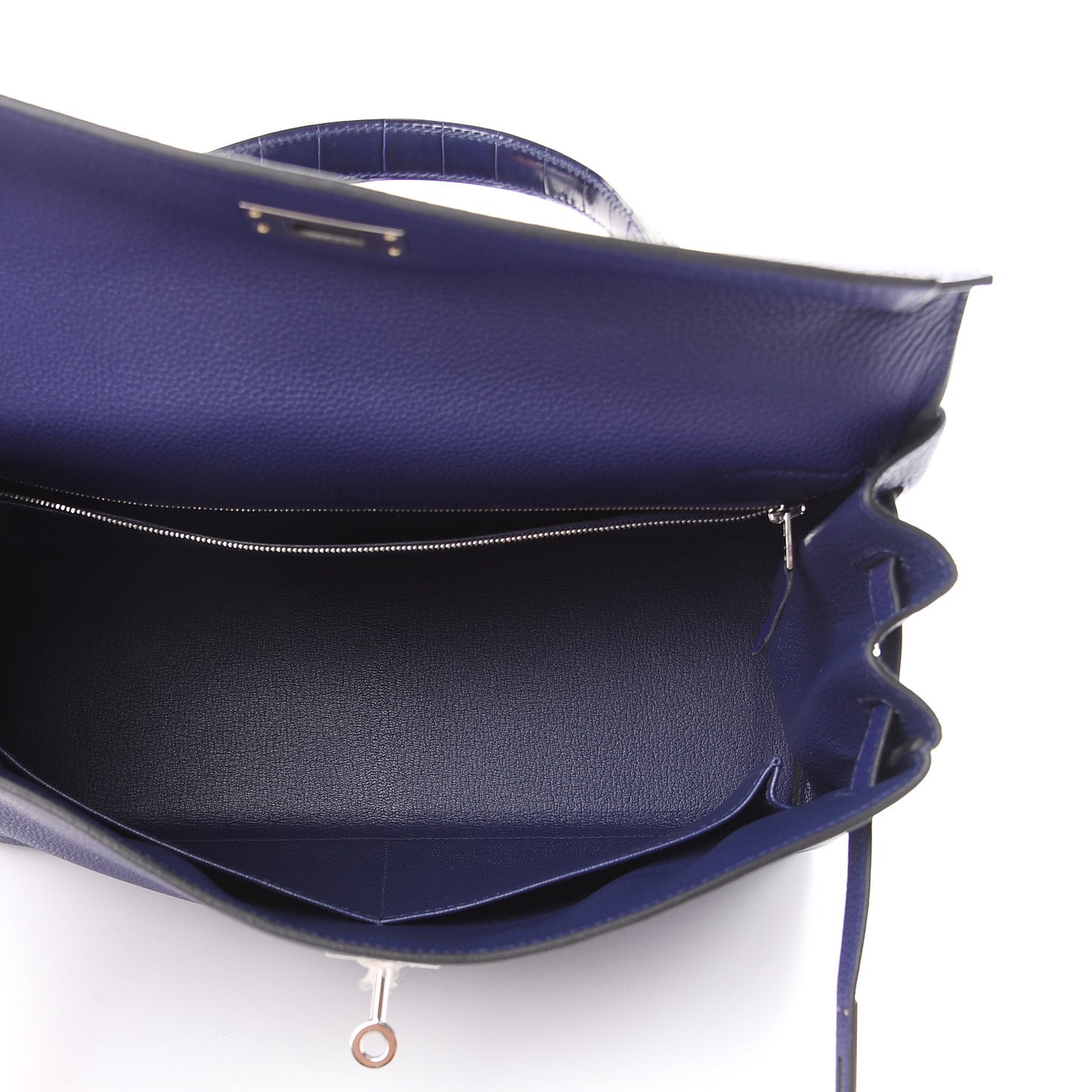 Togo Matte Alligator Kelly Retourne Touch 32 Bleu Encre