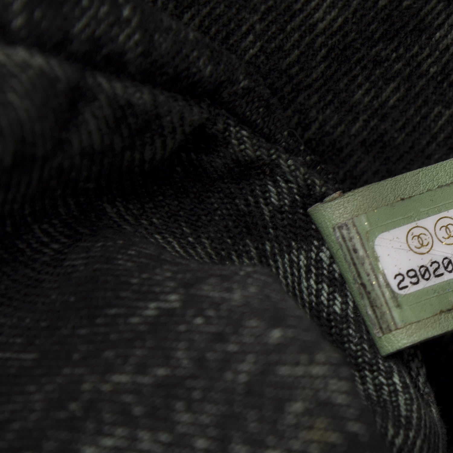 Chanel Denim Quilted Denimpression Flap Green Black 7 of 10
