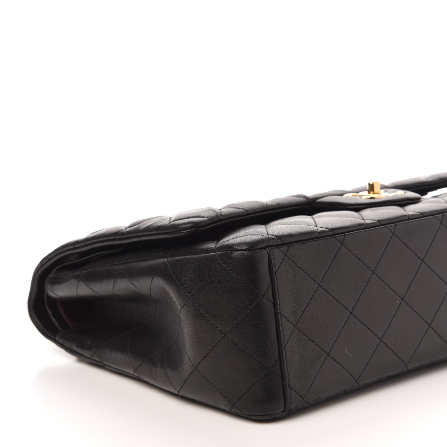 Chanel Lambskin Quilted Maxi Double Flap Black 6 of 12