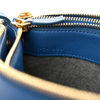 Celine Lambskin Large Trio Crossbody Bag Indigo 9 of 15