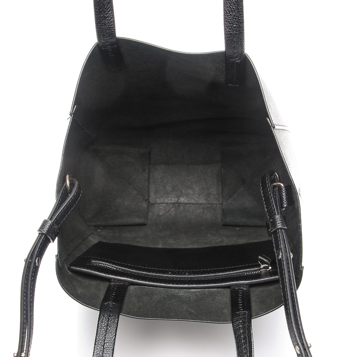 Celine Grained Calfskin Small Vertical Cabas Black 5 of 9