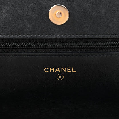 Chanel Caviar Quilted Boy Wallet On Chain WOC Black 6 of 12