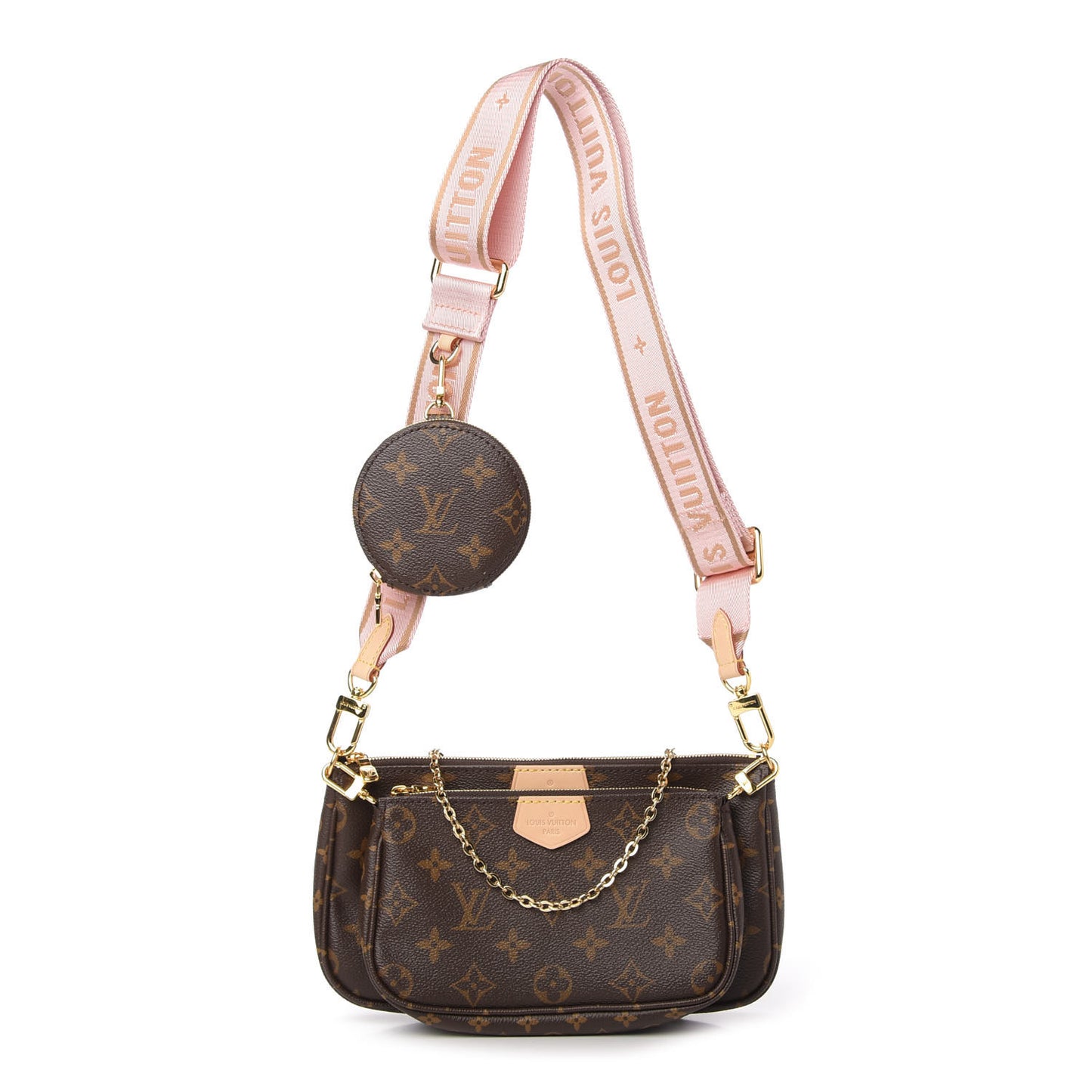 Monogram Multi Pochette Accessories Rose Clair
