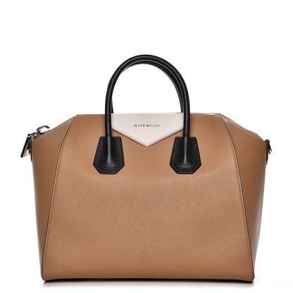 Givenchy Sugar Goatskin Medium Tri-Color Antigona Beige Black White 1 of 9