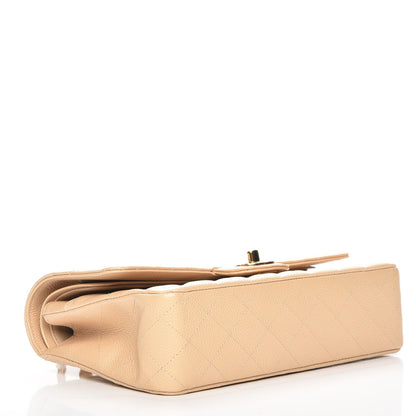 Chanel Caviar Quilted Medium Double Flap Beige Clair 4 of 9