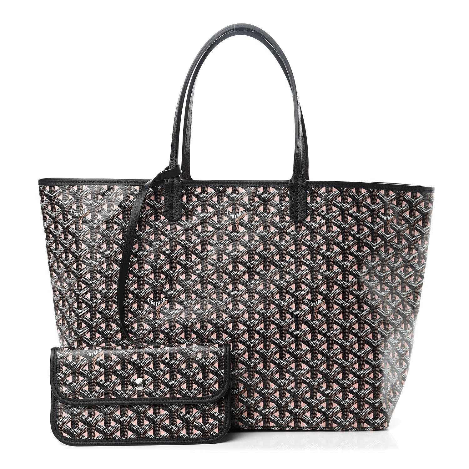 Goyard Goyardine Saint Louis Claire Voie PM Black Pink 1 of 11