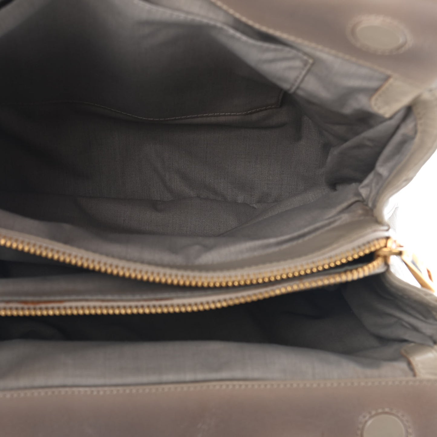 Calfskin Quilted Satchel Beige