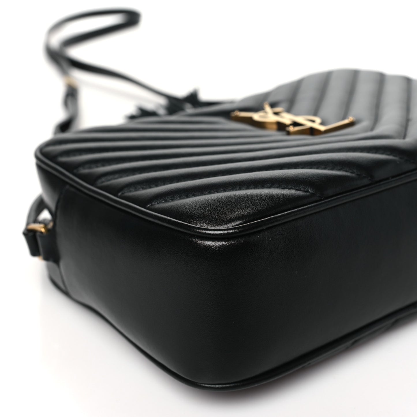 Calfskin Matelasse Monogram Lou Camera Bag Black