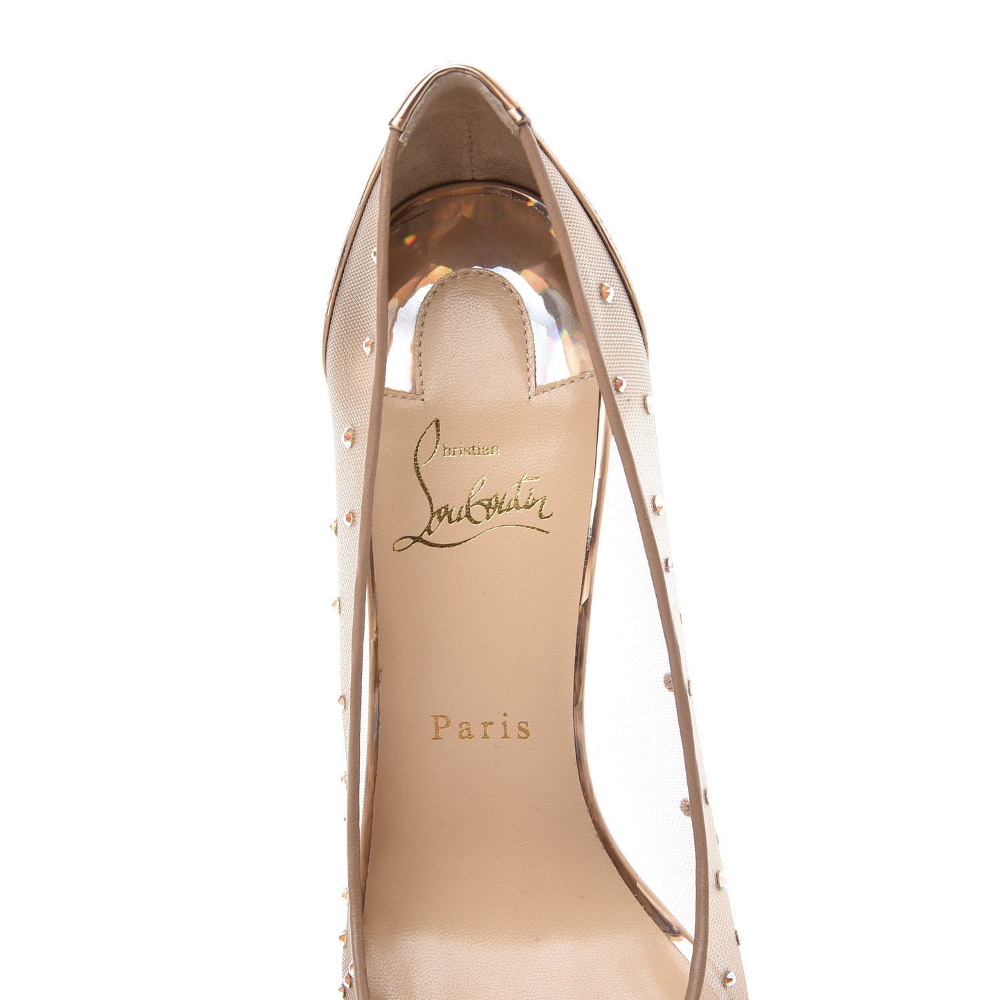 Crystal Strass Follies 85 Pumps 39.5 Gold
