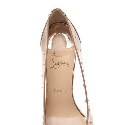 Christian Louboutin Crystal Strass Follies 85 Pumps 39.5 Gold 8 of 10
