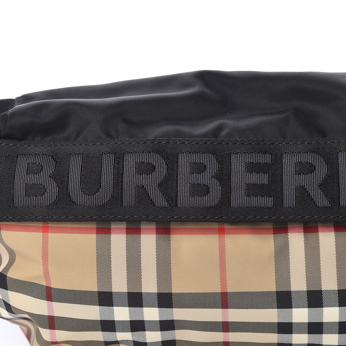Nylon Vintage Check Sonny Bum Bag Archive Beige Black
